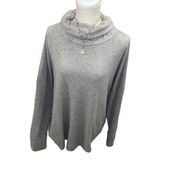 XXXL Time Tru Waffle Sweaters Gray - Picture 1 of 5